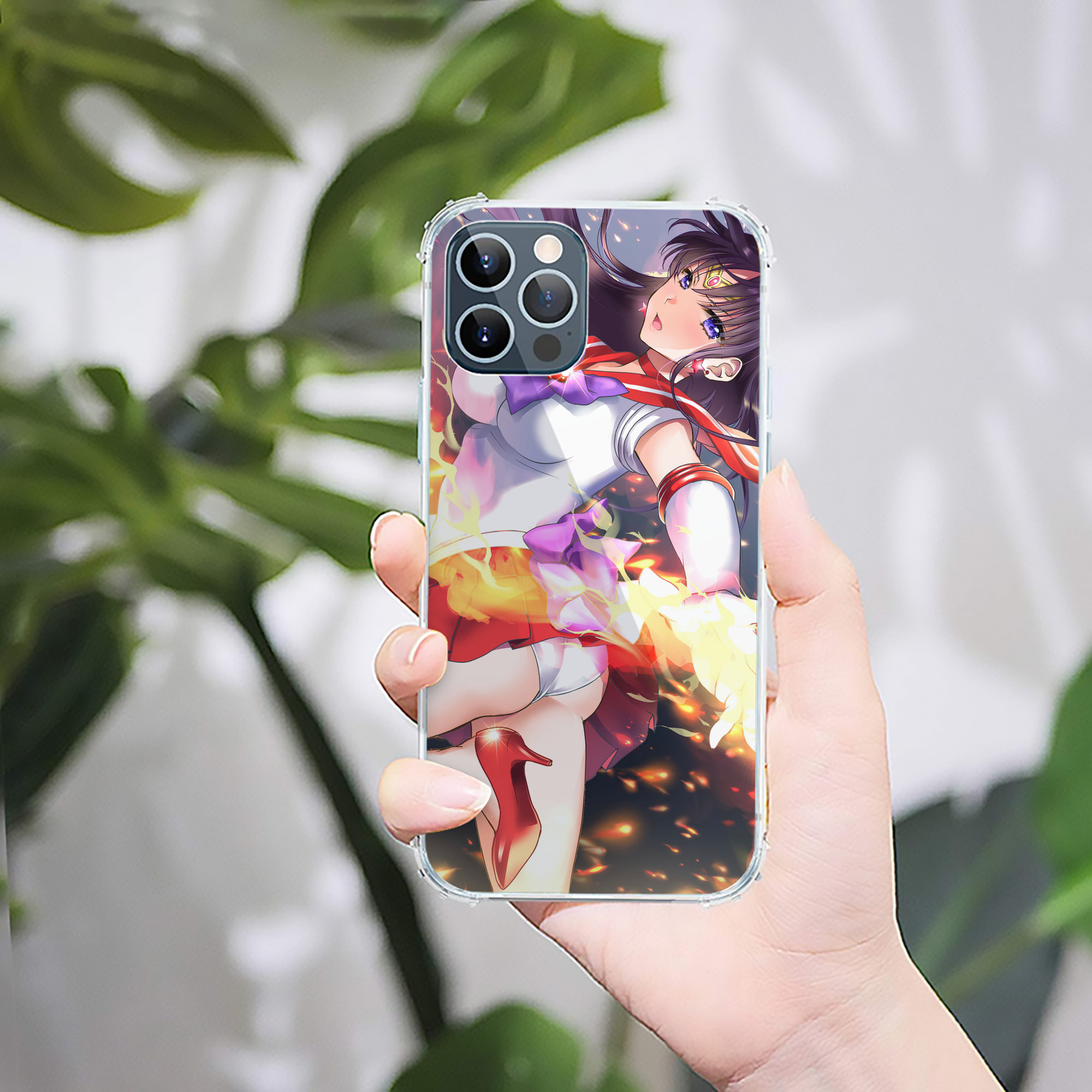 （画像用） 美少女戦士セーラームーン Sailor Moon 【iPhone 12シリーズ対応】透明スマホケース（クリアソフトケース）